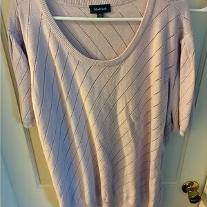 ModCloth Soft Pink Diagonal Knit Top
